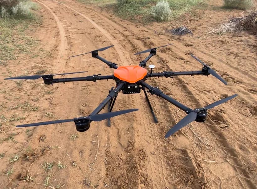 Aerohaul II logistics drone configured for heavy-payload civilian field transport.